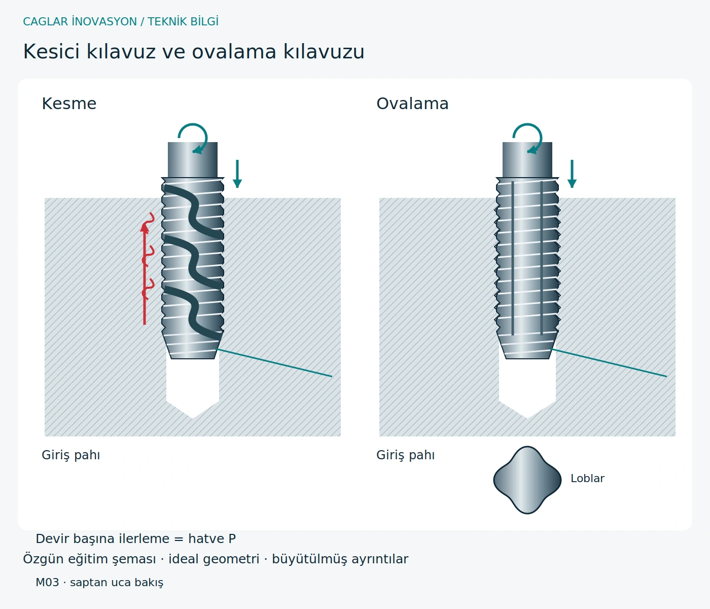Özgün teknik eğitim şeması: Keserek mi, şekillendirerek mi diş açmalı?